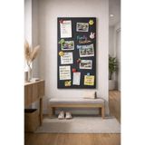 Decopin METAL MAGNET PANOSU - HATIRLATMA HATIRA PANOSU 40X80 CM BÜYÜK BOY ANTRASİT