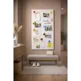 Decopin METAL MAGNET PANOSU - HATIRLATMA HATIRA PANOSU 40X80 CM BÜYÜK BOY BEYAZ