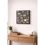 Decopin METAL MAGNET PANOSU - HATIRLATMA HATIRA PANOSU 42 X 42 cm ANTRASİT
