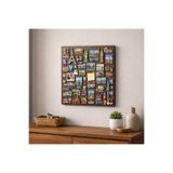Decopin METAL MAGNET PANOSU - HATIRLATMA HATIRA PANOSU 42 X 42 cm BAKIR RENK