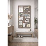Decopin METAL MAGNET PANOSU - HATIRLATMA HATIRA PANOSU-MANYETİK PANO- NOT PANOSU 40X80 CM BÜYÜK BOY ( VİZON )