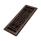Decor Grates Oryantal Zemin Menfezi, 10x30.5 cm, Bronz