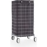 Decor Walther Trolley Çamaşır Sepeti, Tekerlekli - Antrasit/krom