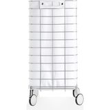 Decor Walther Trolley Çamaşır Sepeti, Tekerlekli - Beyaz/krom