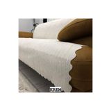 DECORA CASA HOME COLLECTİON Bambu Çizgili Süngerli Kadife Kaymaz Çekyat Koltuk Örtüsü 170 X 210