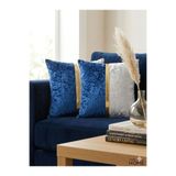 DECORA CASA HOME COLLECTİON Kadife Gold Şeritli 2’li Dekoratif Kırlent Kılıfı 45x45 – Şık ve Modern Tasarım Yastık Kılıfı