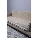 DECORA CASA HOME COLLECTİON Welsoft Kaymaz Süngerli Koltuk Örtüsü Püsküllü Kanepe Çekyat örtüsü 170x210