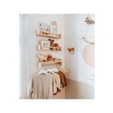 decoraid Montessori Kitaplık Çocuk Bebek Odası Rafı Ahşap Kitaplık 50 Cm Çam Ağacı