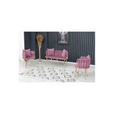 Decoraks Sarmaşık Çay Seti Takımı Koltuk Takımı Oturma Odası Kafe Antre Hol Ofis 2+1+1 Gold Metal - Siyah