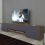 Decoraktiv 1E1 Ceviz Antrasit Mdf Tv Ünitesi Tv Sehpası