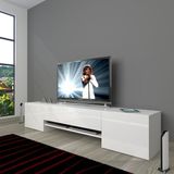 Decoraktiv 1E1 MDF 180 Ceviz Siyah Tv Ünitesi