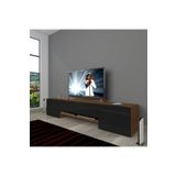 Decoraktiv 1E1 SLM 180 Ceviz Siyah Tv Ünitesi