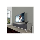 Decoraktiv Beyaz Antrasit Eko 140 T Mdf Retro Tv Ünitesi