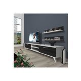 Decoraktiv Beyaz Siyah Eko 140 Slm Dvd Retro Tv Ünitesi