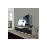 Decoraktiv Beyaz Siyah Eko 140 T Mdf Krom Ayaklı Tv Ünitesi
