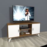Decoraktiv Eko 120 MDF Retro Ceviz Beyaz Tv Ünitesi