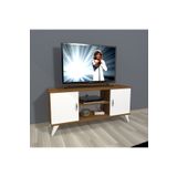 Decoraktiv Eko 120 MDF Retro Parlak Beyaz Tv Ünitesi