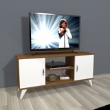 Decoraktiv Eko 120 SLM Retro Ceviz Beyaz Tv Ünitesi