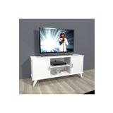 Decoraktiv Eko 120 SLM Retro Parlak Beyaz Tv Ünitesi