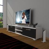 Decoraktiv Eko 140 Mdf Dvd Beyaz Siyah Tv Sehpa Ünitesi