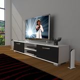 Decoraktiv Eko 140 Slm Dvd Beyaz Siyah Tv Sehpa Ünitesi