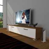 Decoraktiv Eko 140 Slm Std Beyaz Ceviz Tv Sehpa Ünitesi