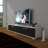 Decoraktiv Eko 140 Slm Std Beyaz Siyah Tv Sehpa Ünitesi