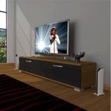 Decoraktiv Eko 140 Slm Std Ceviz Siyah Tv Ünitesi