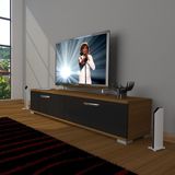 Decoraktiv Eko 140 Slm Std Tv Ünitesi Tv Sehpası - Ceviz - Siyah - Siyah - Ceviz