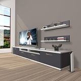 Decoraktiv Eko 200R Mdf Beyaz Antrasit Tv Ünitesi