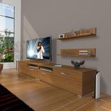 Decoraktiv Eko 220R MDF Naturel Ceviz Tv Ünitesi