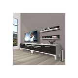 Decoraktiv Eko 220R Mdf Silver Beyaz Siyah Tv Ünitesi