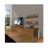 Decoraktiv Eko 220R SLM Ceviz Beyaz Tv Ünitesi
