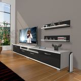 Decoraktiv Eko 220R SLM Siyah Beyaz Tv Ünitesi