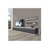 Decoraktiv Eko 220T MDF Beyaz Antrasit TV Ünitesi