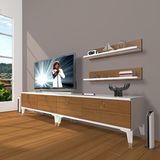 Decoraktiv Eko 220T MDF Gold Ceviz Beyaz TV Ünitesi