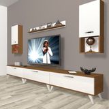 Decoraktiv Eko 270DA Mdf Retro Beyaz Ceviz Tv Ünitesi