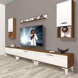 Decoraktiv Eko 270DA Mdf Silver Beyaz Ceviz Tv Ünitesi