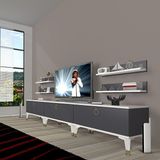 Decoraktiv Eko 270R Mdf Gold Beyaz Antrasit Tv Ünitesi