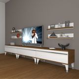 Decoraktiv Eko 270R Mdf Silver Ceviz Beyaz Tv Ünitesi