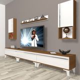 Decoraktiv Eko 270TA Mdf Silver Ceviz Beyaz Tv Ünitesi