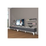 Decoraktiv Eko 360R Mdf Silver Beyaz Antrasit Tv Ünitesi