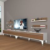 Decoraktiv Eko 360R Mdf Silver Ceviz Beyaz Tv Ünitesi