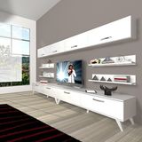 Decoraktiv Eko 360y SLM Retro TV Sehpa Ünitesi - Parlak Beyaz