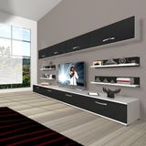 Decoraktiv Eko 360Y Slm Tv Ünitesi Tv Sehpası - Beyaz - Siyah