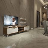 Decoraktiv Eko 4 Mdf Dvd Retro Tv Ünitesi Tv Sehpası Beyaz - Ceviz