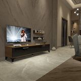 Decoraktiv Eko 4 Slm Std Silver Ceviz Siyah Tv Sehpa Ünitesi