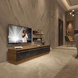 Decoraktiv Eko 4b MDF STD TV Sehpa Ünitesi - Pera Siyah Mermer