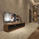 Decoraktiv EKO 4B Slm Std Ceviz Siyah Tv Ünitesi