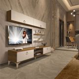Decoraktiv EKO 5 Mdf Dvd Beyaz Gold Tv Ünitesi